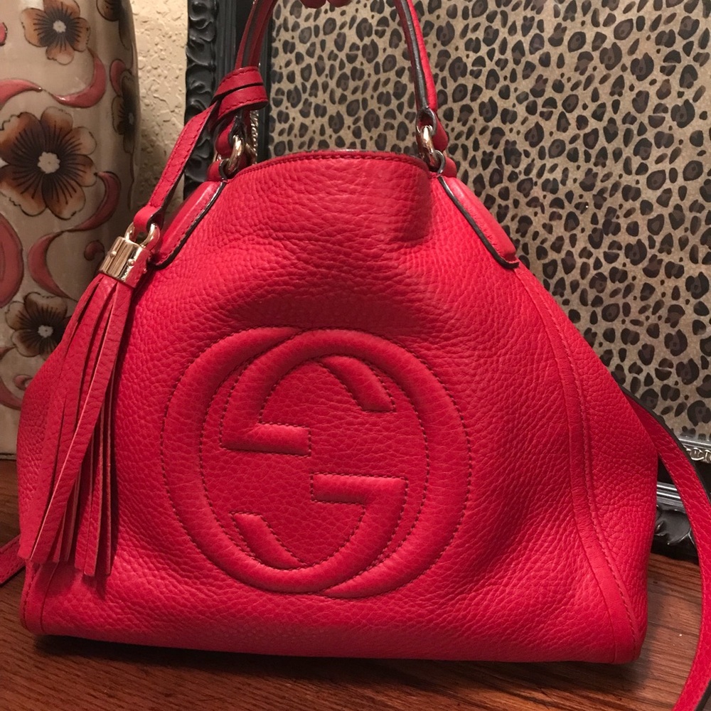 Red Gucci Soho Medium Crossbody only 100 in U.S